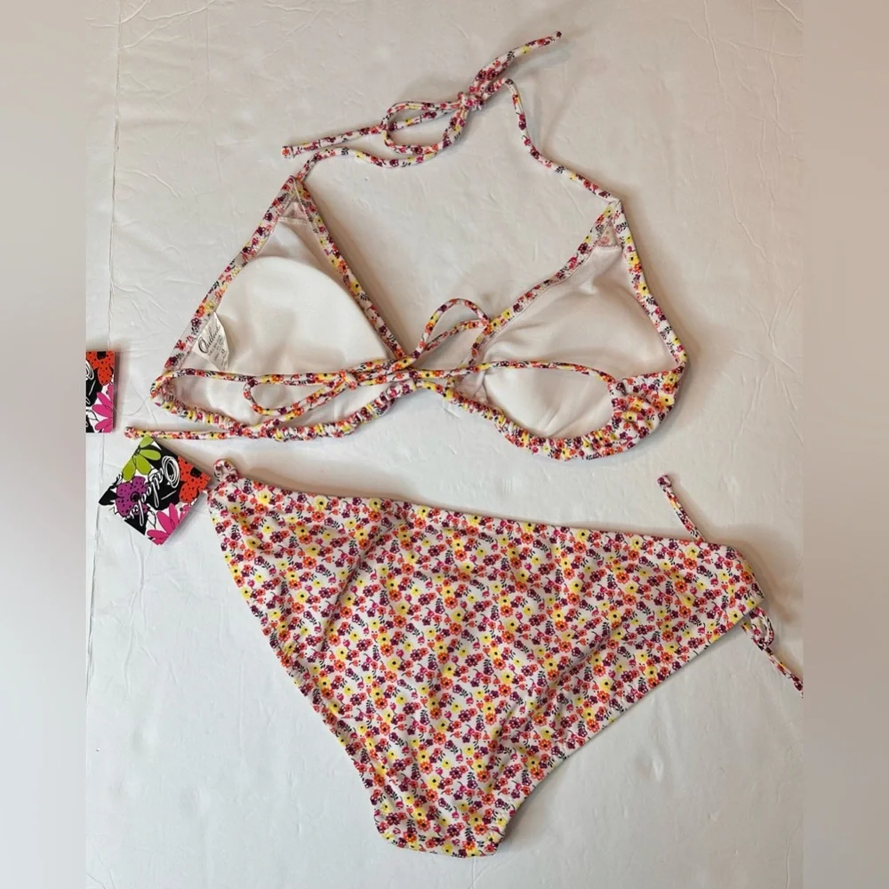 NWT Bathing Suits Outlooks Women’s Swimsuit Top Bottoms Floral Print Size XL - Picture 14 of 17